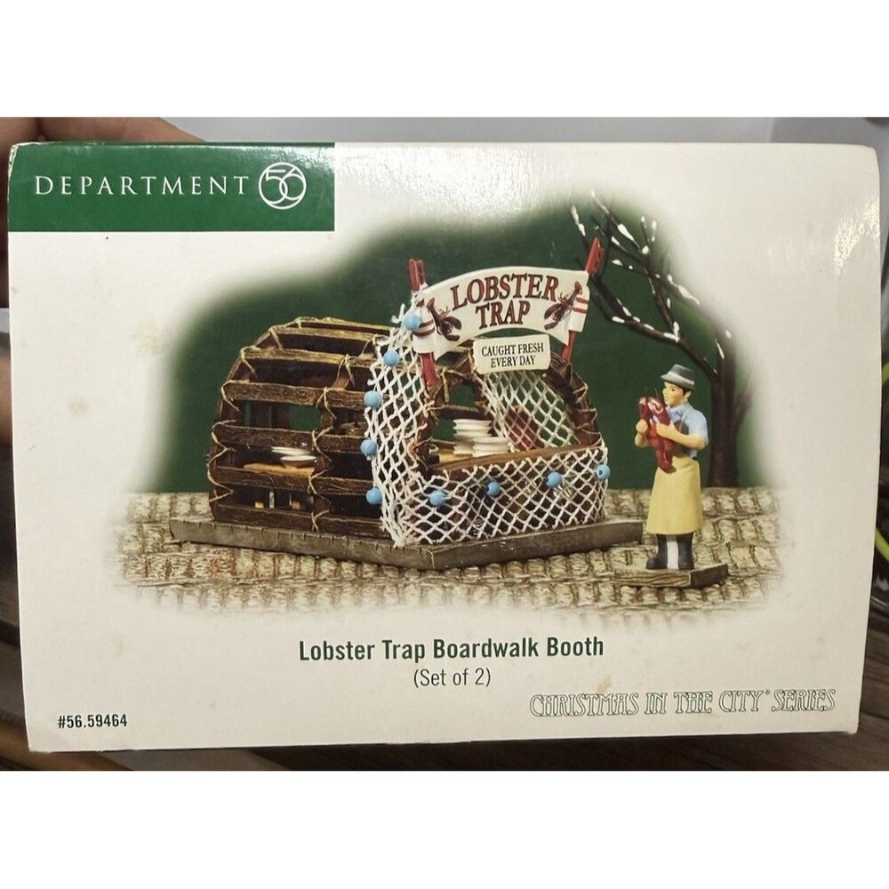 DEPT 56 LOBSTER TRAP BOARDWALK BOOTH "Christmas in the City" - #56-59464